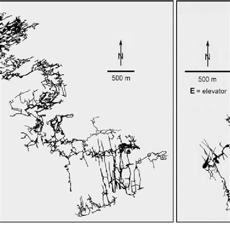 Maps of Jewel Cave and Wind Cave (courtesy of Jewel Cave National... | Download Scientific Diagram