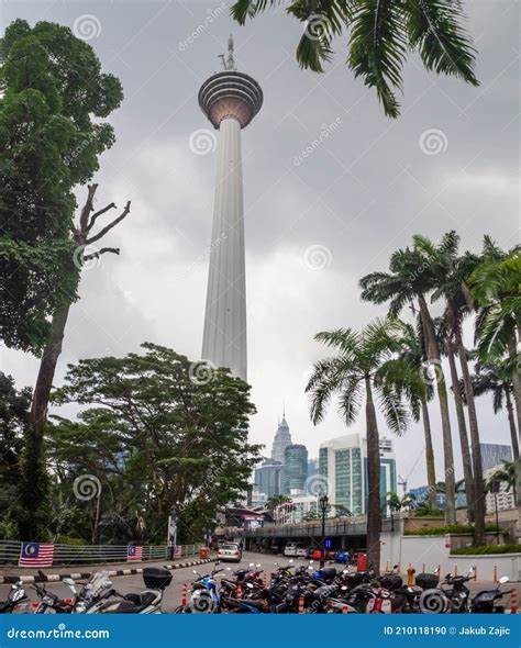 Kuala Lumpur, Malaysia : Menara TV Tower with Tourist Panorama View Platform Editorial Image ...