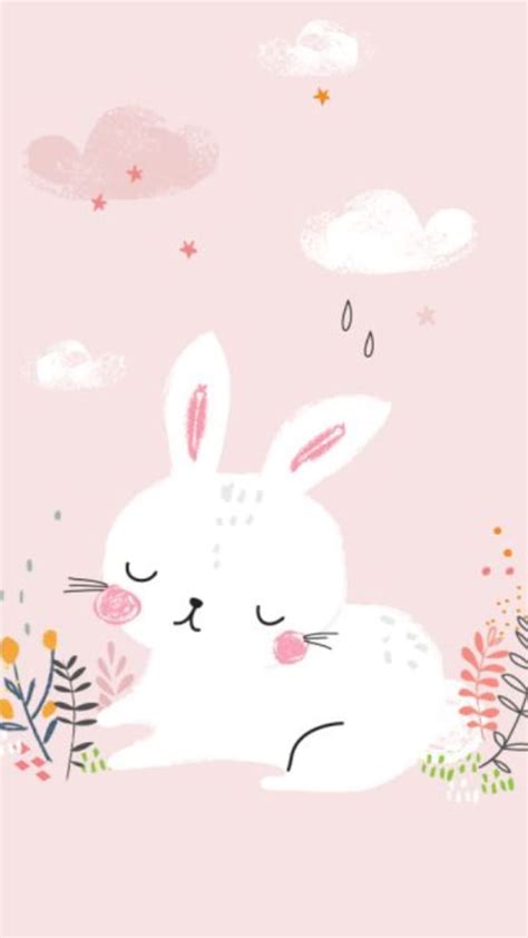 Cute bunny, pink, rabbit, HD phone wallpaper | Peakpx