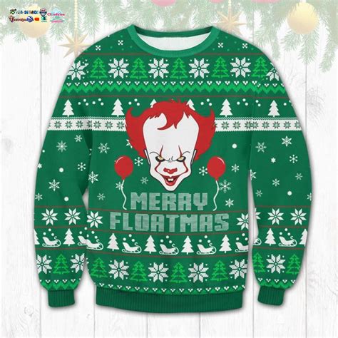 HOT IT Pennywise Merry Floatmas Ugly Christmas Sweater