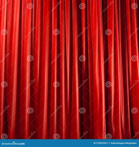 Red Curtain Theater Background Stock Illustration - Illustration of ...