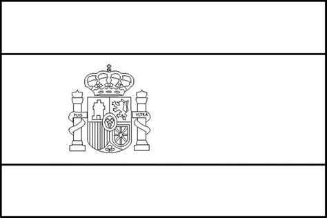 Spain Flag Coloring Page | Spanish flags, Flag coloring pages, Spain flag