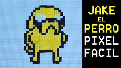 Como Dibujar a JAKE EL PERRO PIXELADO Hora de Aventuras - Paso a Paso - YouTube