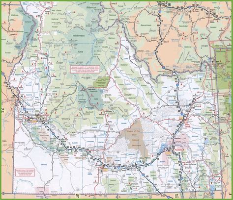 Map of Southern Idaho - Ontheworldmap.com