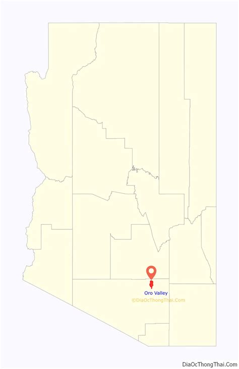 Map of Oro Valley town