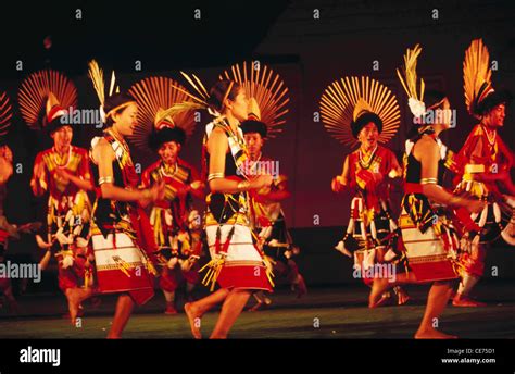 indian naga women dancing folk dance nagaland north east india Stock ...