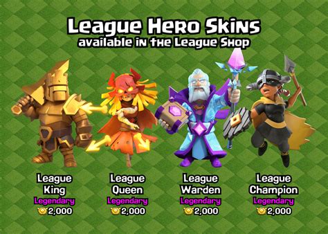 League Hero Skins | What do you think? : r/ClashOfClans