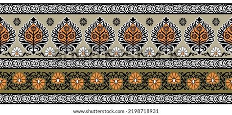 Seamless Vector Floral Border Design Stock Vector (Royalty Free) 2198718931 | Shutterstock