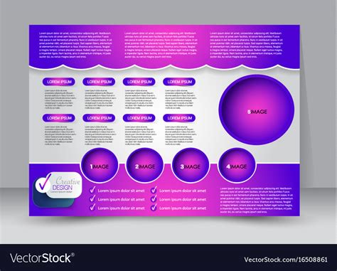 Landscape billboard flyer template Royalty Free Vector Image