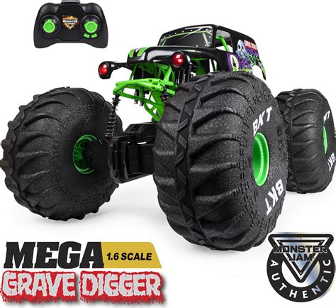 Monster Jam, Official Mega Grave Digger All-Terrain Remote Control ...