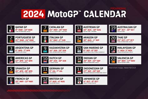 Motogp 2024 Calendar - Bamby Carline