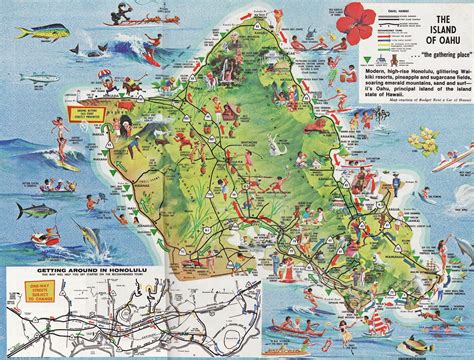 Printable Detailed Map Of Oahu