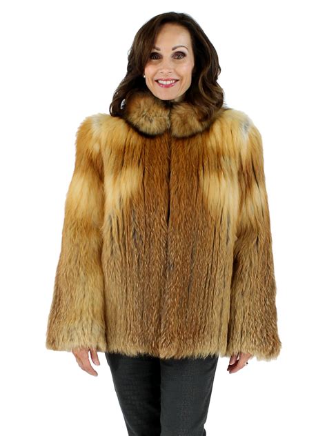Natural Red Fox Fur Jacket - Women's Small | Estate Furs