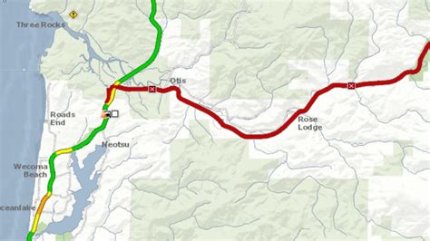 Highway 18 closed near Otis for wildfire