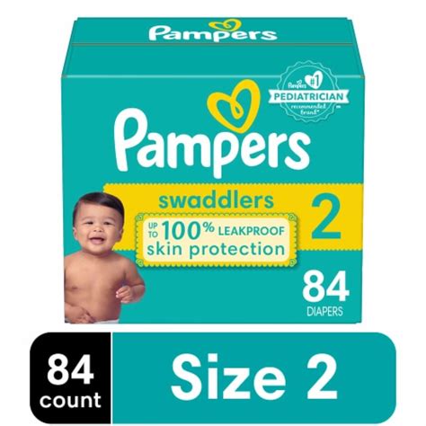 Pampers Swaddlers Baby Diapers Size 2 (12-18 lbs), 84 count - Kroger