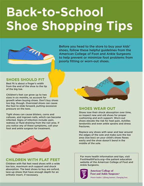 Back-to-School Shoe Shopping Tips - Foot Health Facts