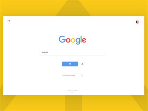 Google Search Landing Concept | Website design, Material design, Design ...