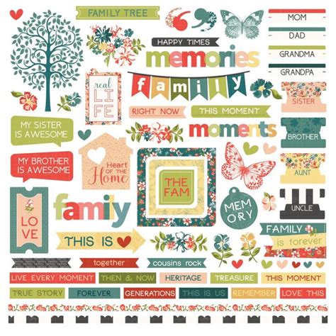 Memory Lane – Element Stickers | Scrapbook Your Family Tree