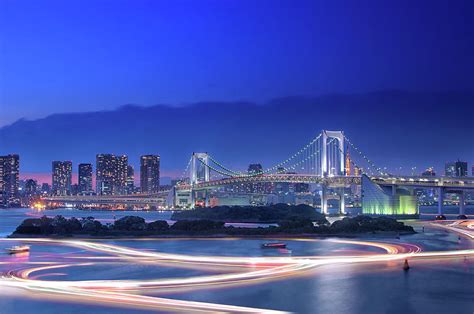 Rainbow Bridge And Tokyo Skyline by Image Provided By Duane Walker