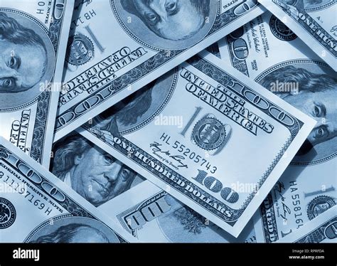 Blue abstract money background from dollars USA Stock Photo - Alamy