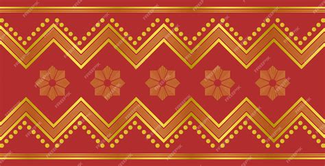 Premium Vector | Indonesian songket traditional motif pattern vector