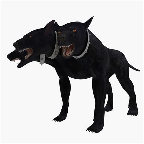 three-headed dog cerberus 3d max