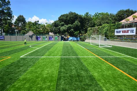 IN PHOTOS: Tuloy Foundation's new artificial-grass football field in ...