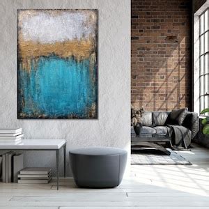 Modern Industrial Wall Art Original Abstract Painting on - Etsy