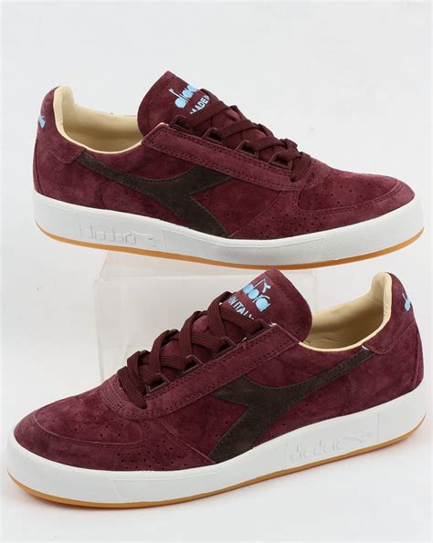 Diadora B Elite Italia Suede Trainers Decadent Chocolate,borg,shoes ...