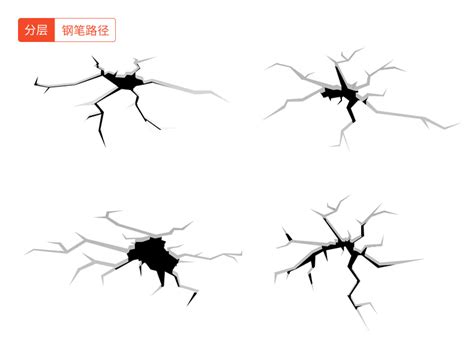 开裂裂痕素材 - 素材 - 黄蜂网woofeng.cn