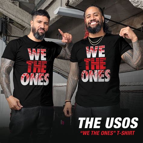 WWEShop.com on Twitter: "We The Ones! Acknowledge The Usos with this NEW T-Shirt! ☝️💪 🛒: https: