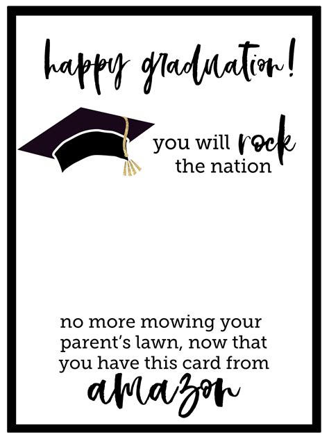 Printable Graduation Card