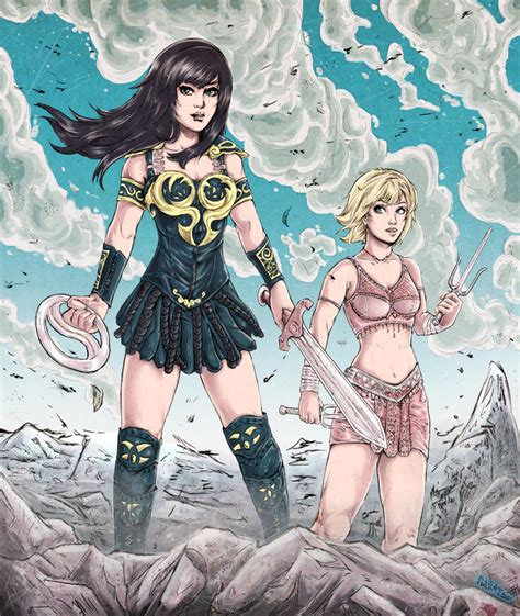 Xena And Gabrielle by baratsu on DeviantArt