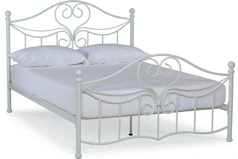 Julliet Small Double Metal Bed Frame | 4ft | White | Harvey Norman Ireland