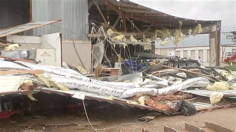 Storage manager says tornado ripped apart Katy business - ABC13 Houston