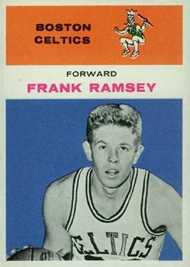 1961 Fleer Frank Ramsey #35 Basketball Card Value Price Guide