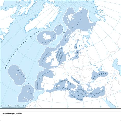 Maritime Borders Map Europe