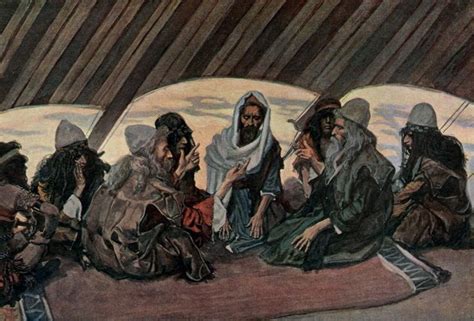 Paintings of Moses and the Exodus featuring watercolors of James J. Tissot