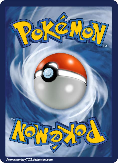 Pokemon Card Backside in High Resolution by AtomicmonkeyTCG on DeviantArt