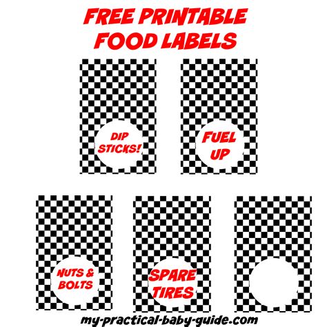 Free Cars Birthday Party Printables - Printable Templates