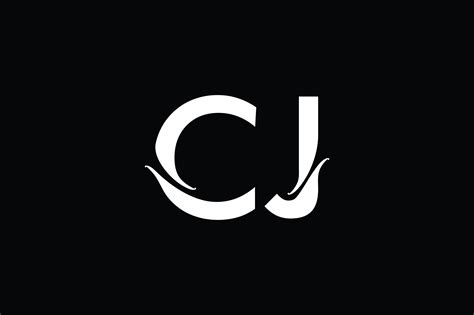 CJ Monogram Logo Design By Vectorseller | TheHungryJPEG