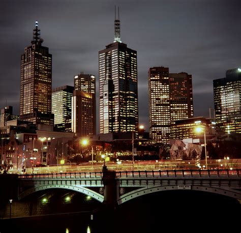 melbourne city skyline night cliché, squared | The angle is … | Flickr