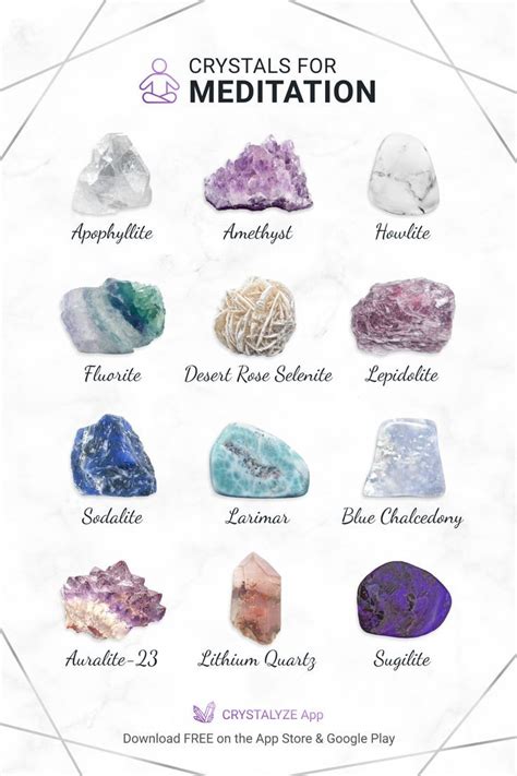 Crystals for Meditation in 2023 | Meditation crystals, Crystals, Crystal aesthetic