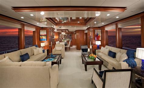 Yacht Interior Design 120' Nordhavn Yacht Aurora Fort Lauderdale Florida