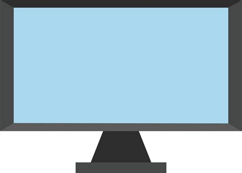 Computer monitor, illustration, vector on white background 12268327 ...