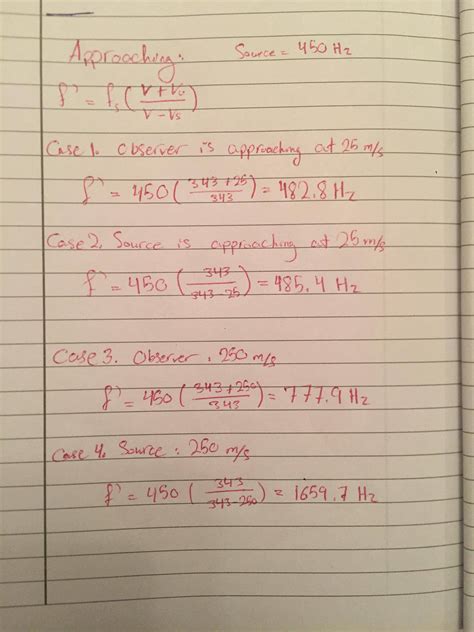 Doppler Effect Formula Derivation