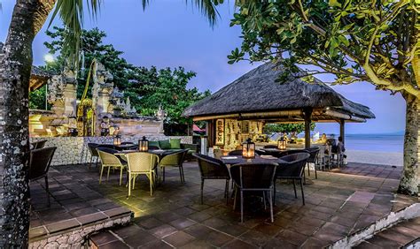 Restaurant, and bar at the Hotel Nikko Bali Benoa Beach in Bali