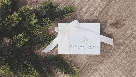 The Best Holiday Present? A Day Spa Gift Card! - Cavana Ridge