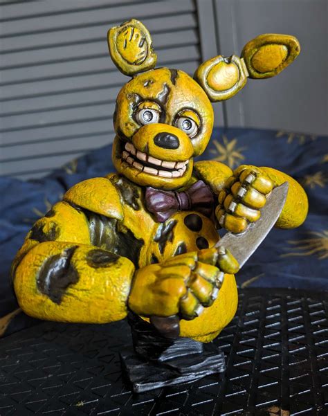 Fichier STL Cinq nuits chez Freddy's Springtrap Le lapin jaune William Afton 👾・Plan pour ...