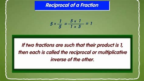 Reciprocal of Fraction - YouTube